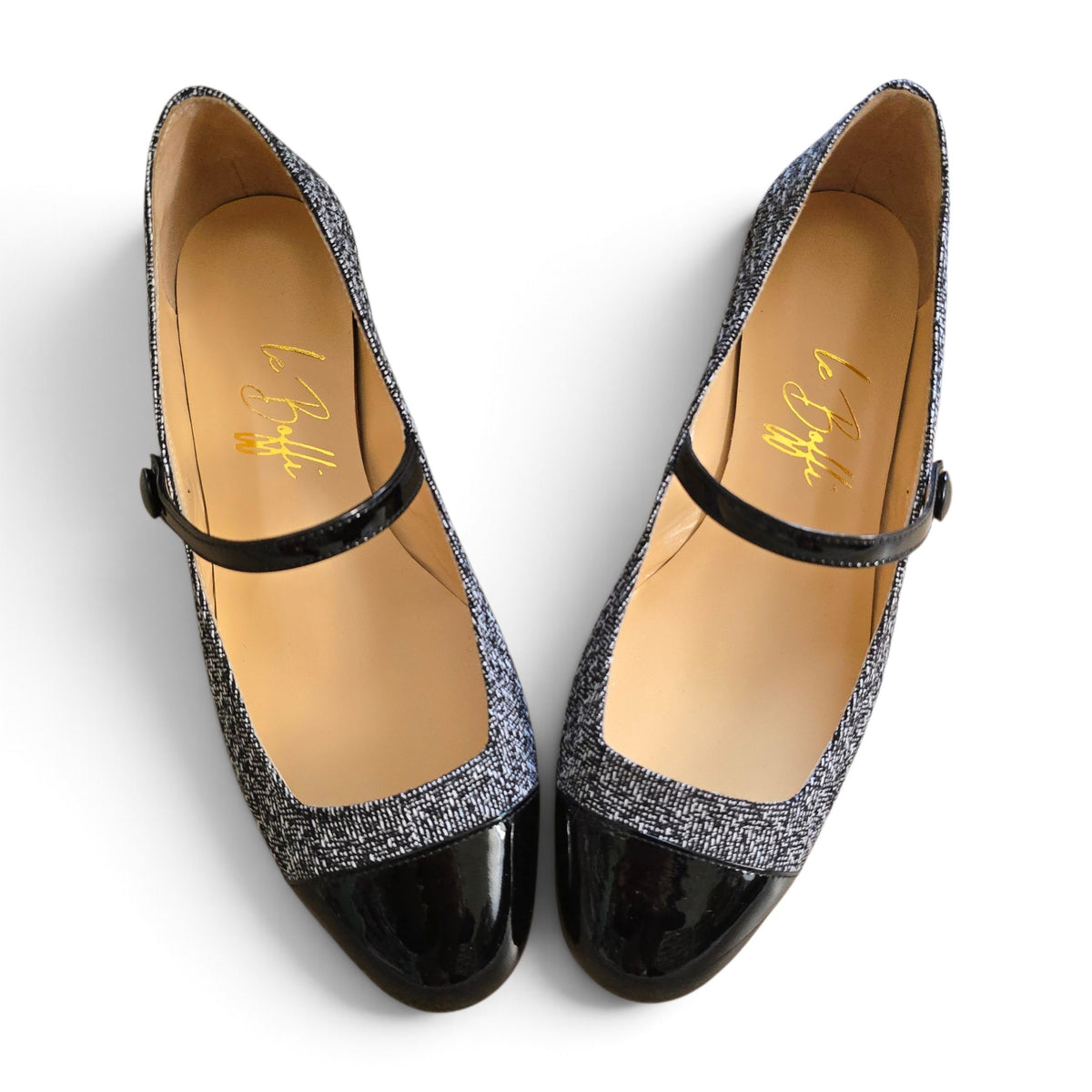 Emma melange bianco e nero