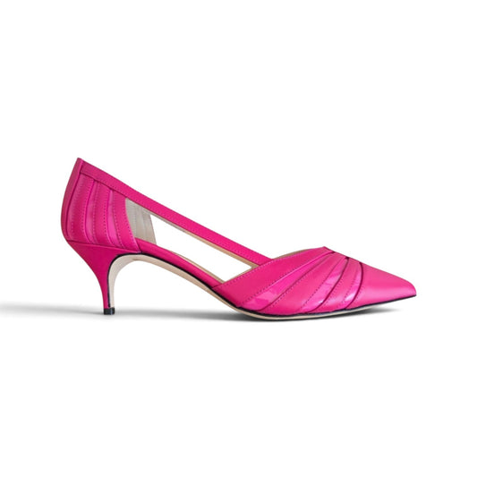 Giorgia 55 in pelle e vernice ultraviolet