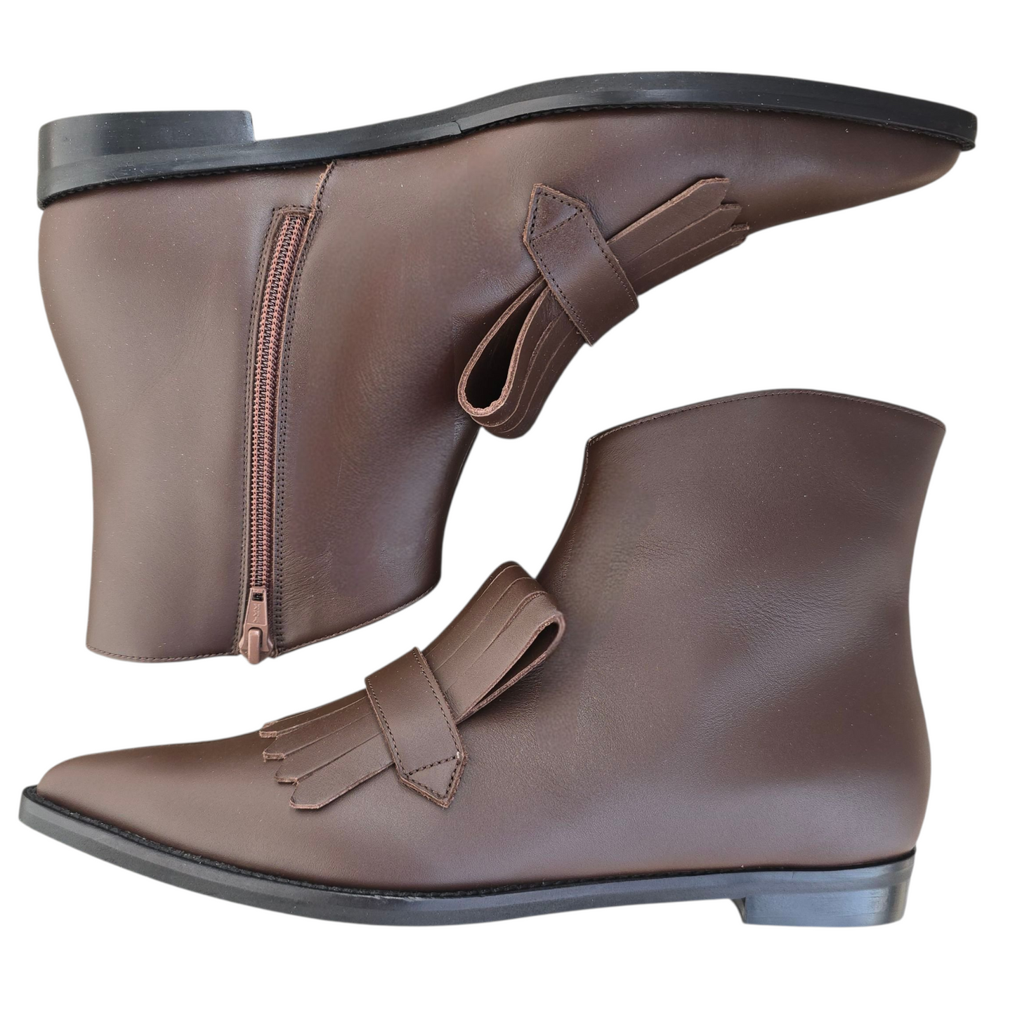 Angelina stivaletto in pelle cioccolato