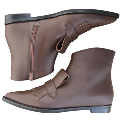 Angelina stivaletto in pelle cioccolato