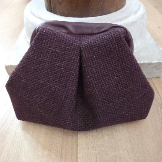 Boffina Bag in bouclè prugna