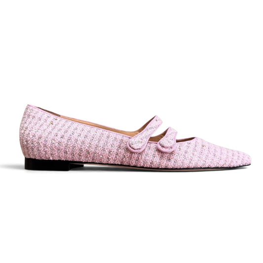 Frida in bouclè rosa antico