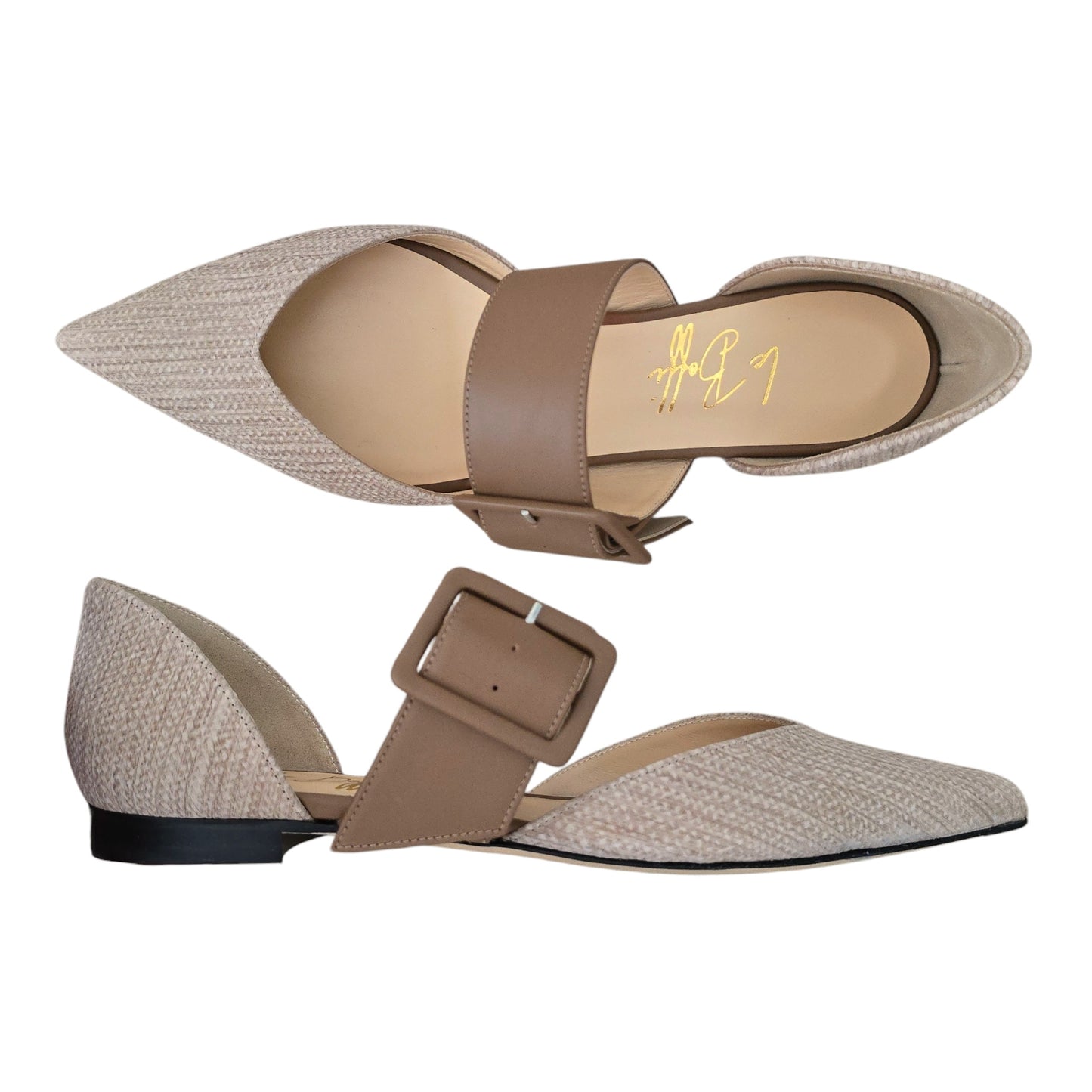 Benedetta in pelle spigata beige