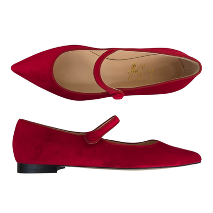 Adele in velluto rosso