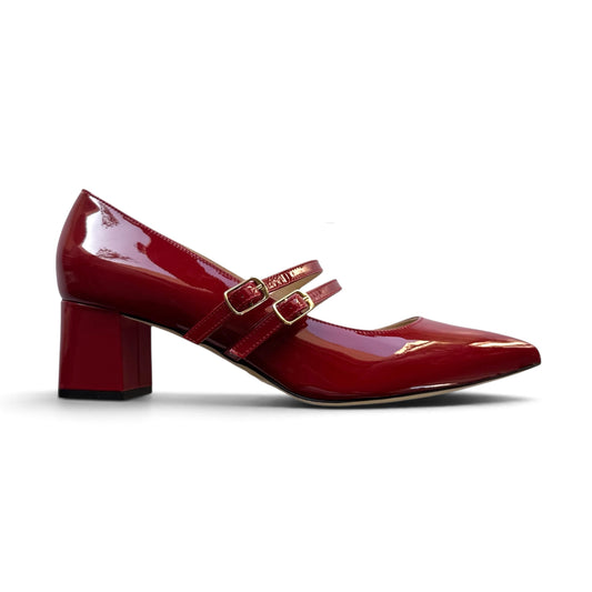 Elisa 55 in red patent leather