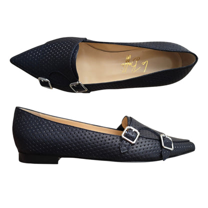 Penelope in pelle lavorata blu notte