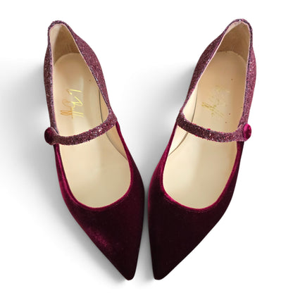 Adele bicolor bordeaux