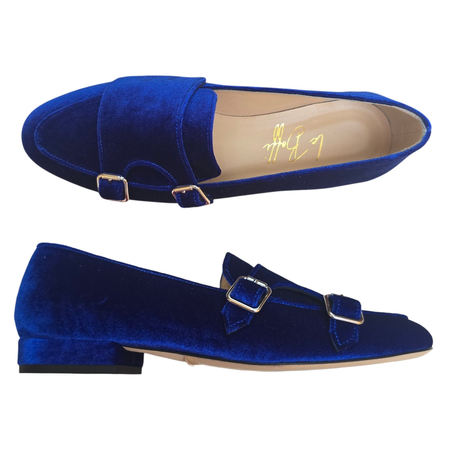 Priscilla in velluto bluette