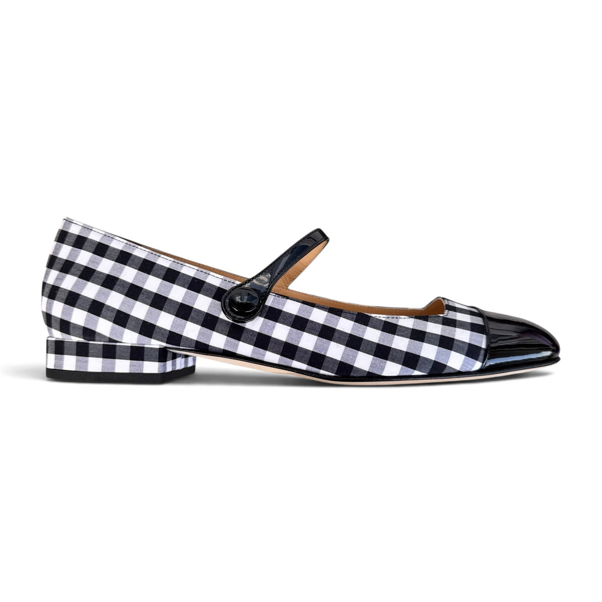 Emma tonda in vichy nero