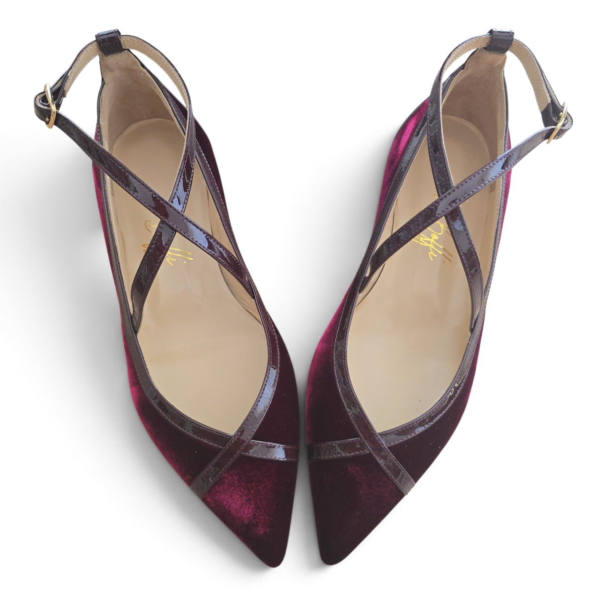 Elisabetta ballerina bordeaux
