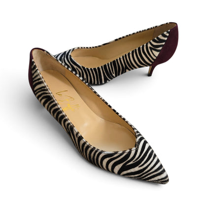 Karol in cavallino zebra e bordeaux