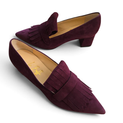 Angelina 55 in camoscio bordeaux
