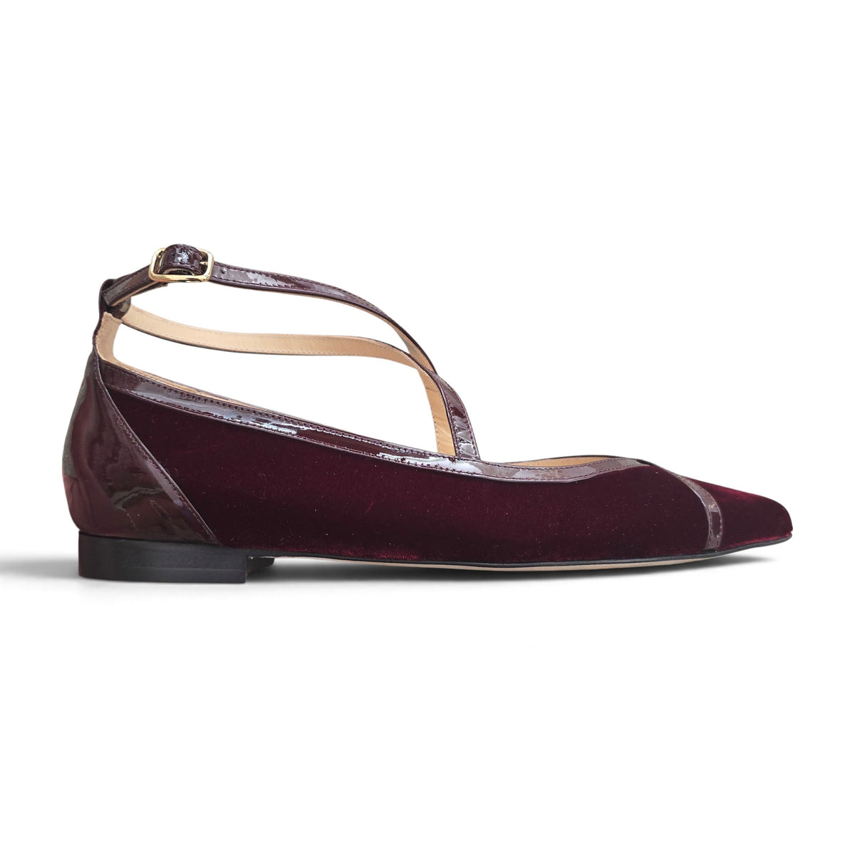 Elisabetta ballerina bordeaux