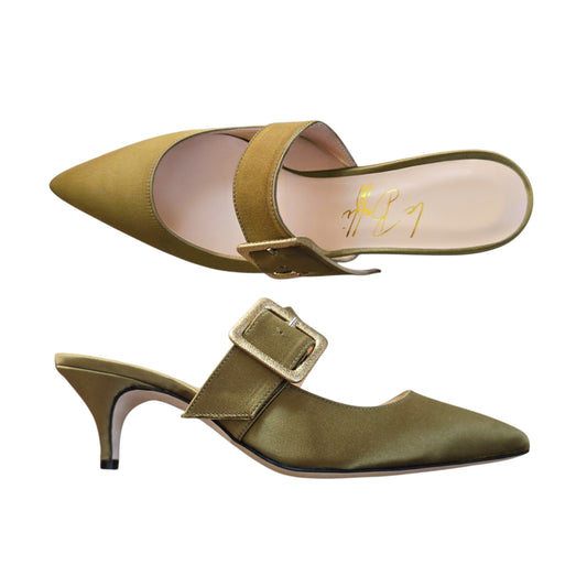 Ginevra Mule 55 in raso olio