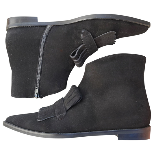 Angelina stivaletto in camoscio nero