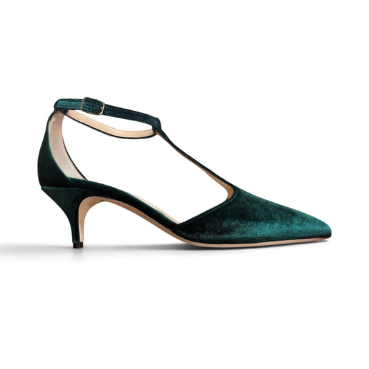 Matilde 55 in velluto verde