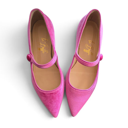 Adele in velluto fucsia