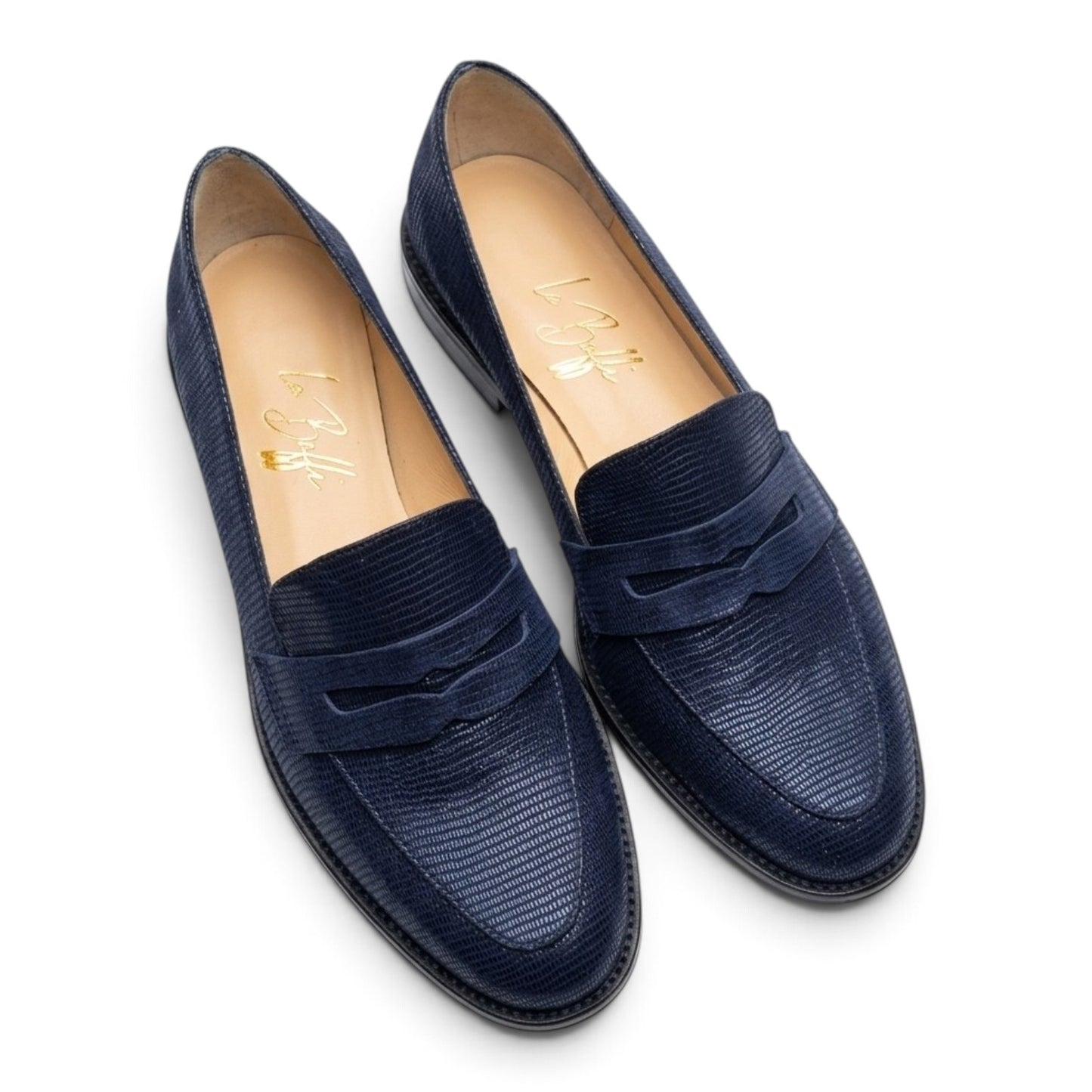 Sofia in pelle blu