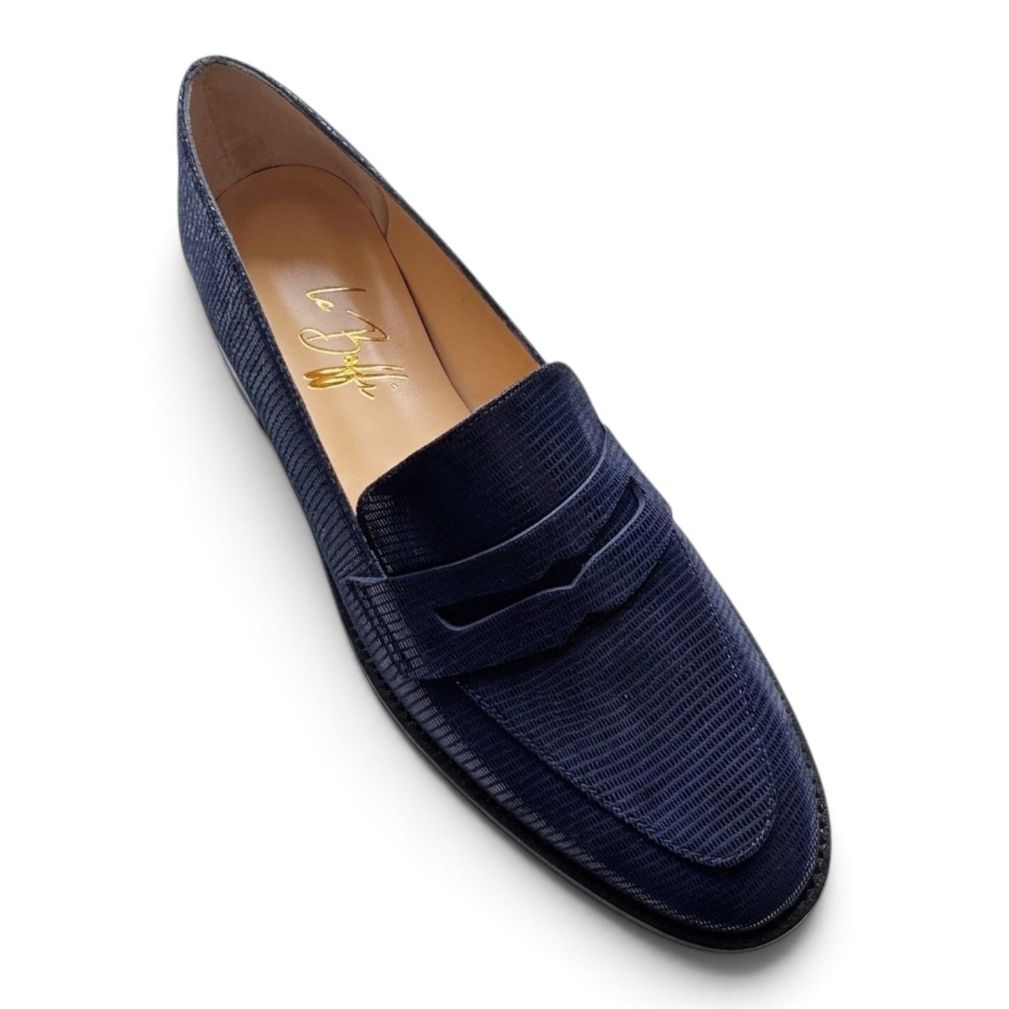 Sofia in pelle blu