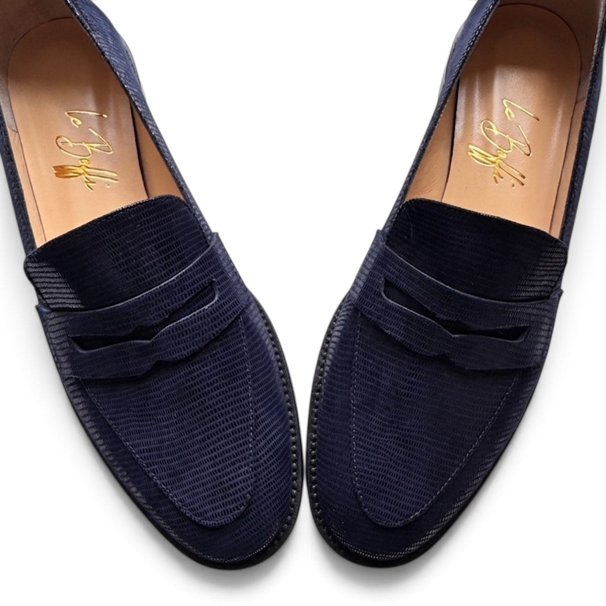 Sofia in pelle blu