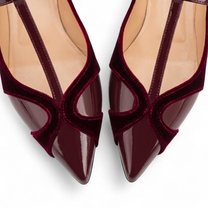Vittoria ballerina bordeaux