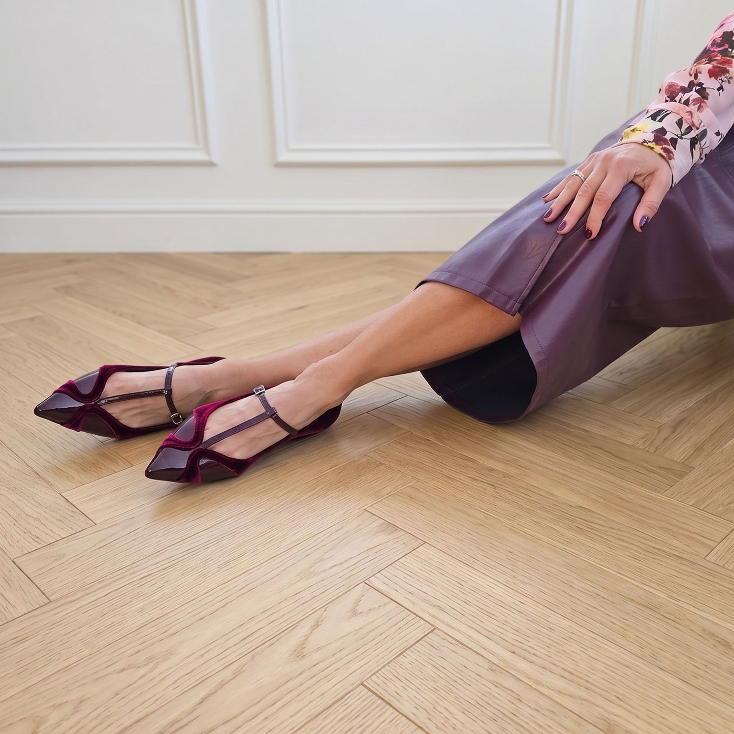 Vittoria ballerina bordeaux